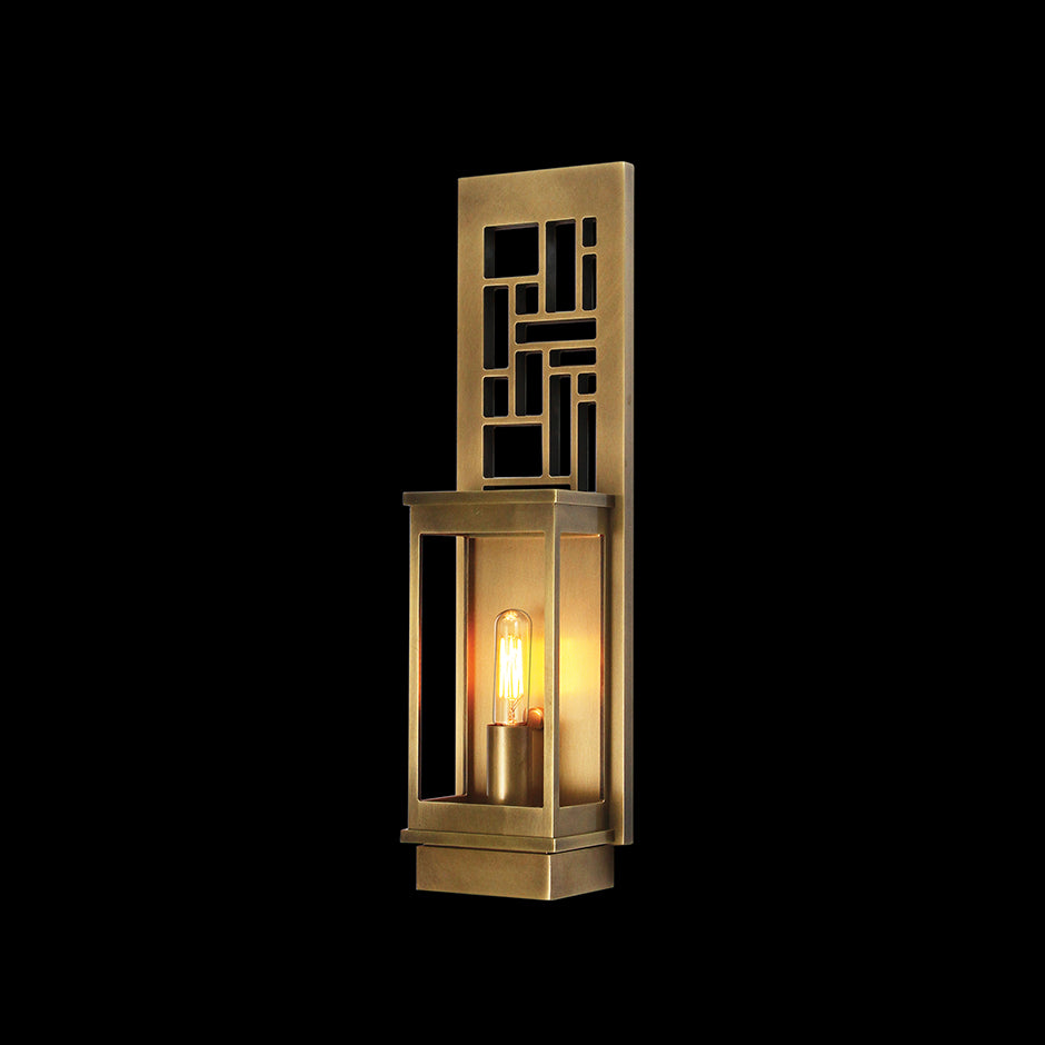 Rectilinear Mosaic Wall Sconce